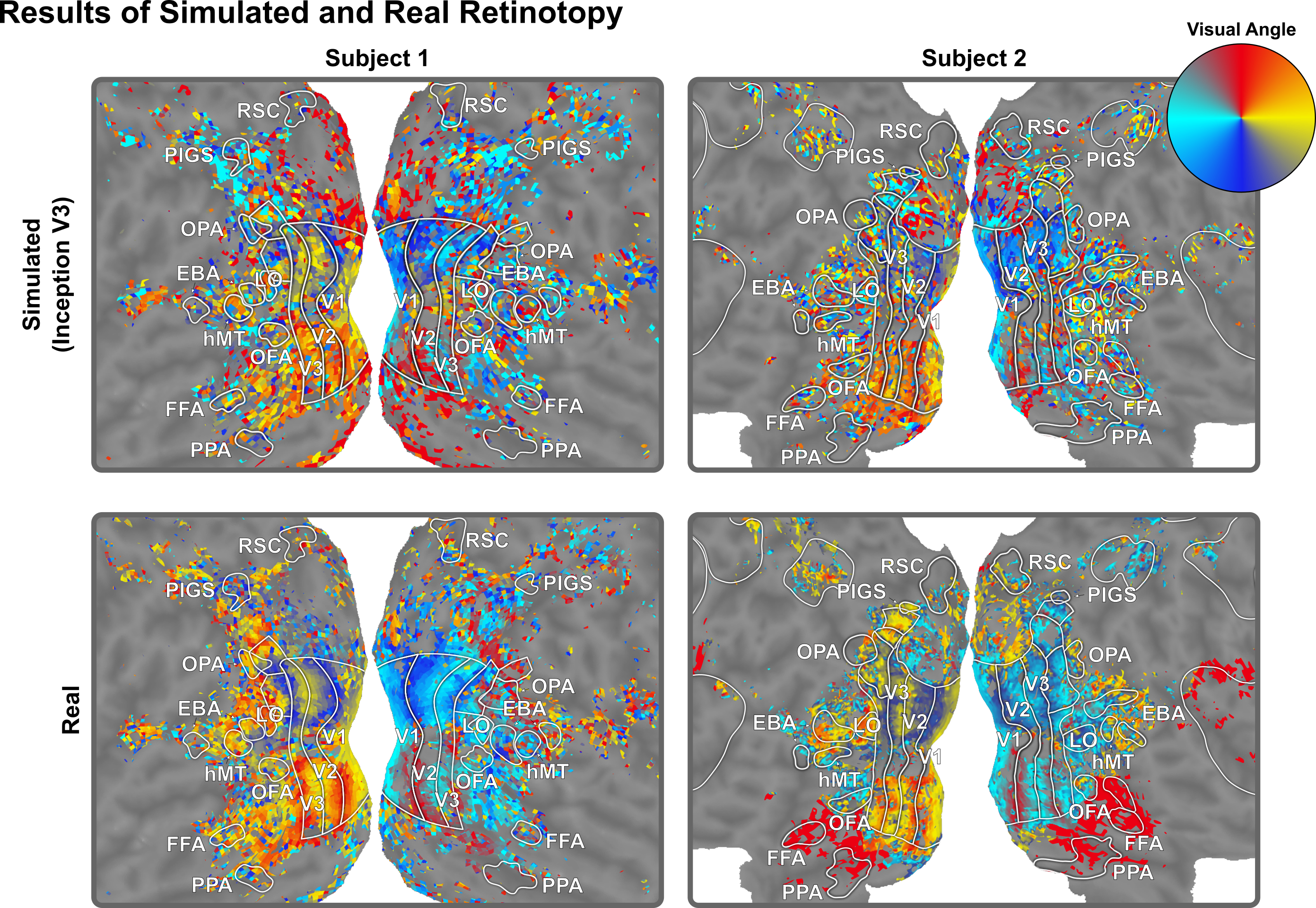 Retinotopic mapping comparison